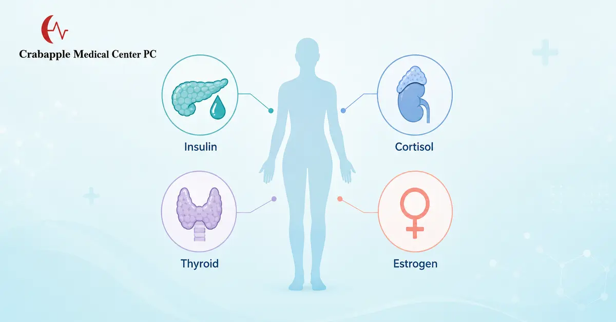 hormones working together.